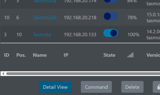 HomeAssistantでTasmota Admin